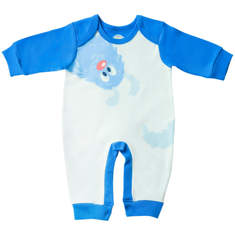 New Born Boys Alamsemsem Long-Sleeve Footless Onesie