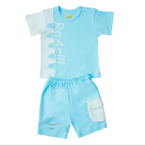 Shark Boys turquoise Pajamas