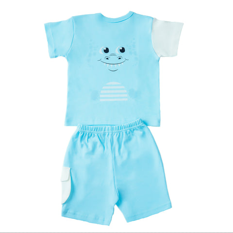 Shark Boys turquoise Pajamas