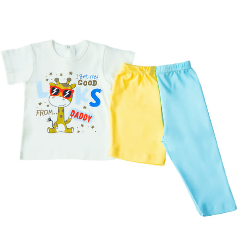 "Looks like Daddy" 3 Pieces Boys Pajamas